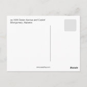 Dexter Avenue en Capitol, Montgomery AL Briefkaart (Achterkant)