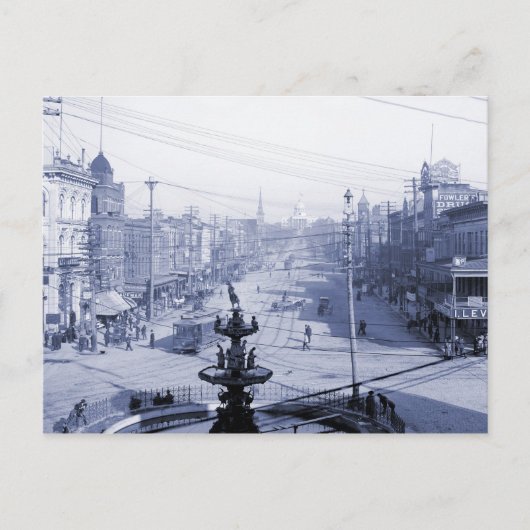 Dexter Avenue en Capitol, Montgomery AL Briefkaart (Voorkant)