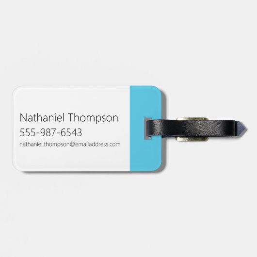 Dexter "Boy Genius" Bagagelabel (Achterkant horizontaal)