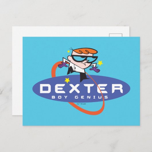 Dexter "Boy Genius" Briefkaart (Voorkant / Achterkant)