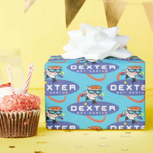 Dexter "Boy Genius" Cadeaupapier (Verjaardagsfeest)