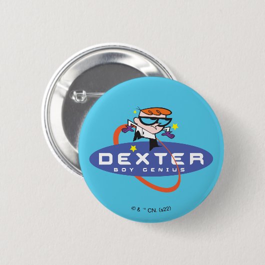 Dexter "Boy Genius" Ronde Button 5,7 Cm (Voorkant /achterkant)