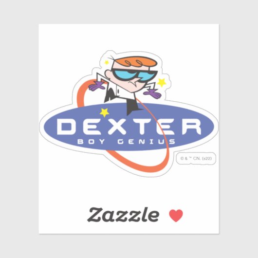 Dexter "Boy Genius" Sticker (Vel)