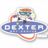 Dexter "Boy Genius" Sticker (Voorkant)