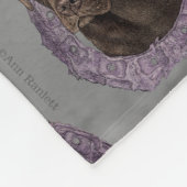 Dexter - Chocolate Lab Fleece Deken (Hoek)