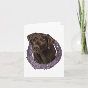 Dexter - Chocolate Lab Kaart