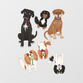 Dexter de Hond en Vrienden Clings Raamsticker (Vel)