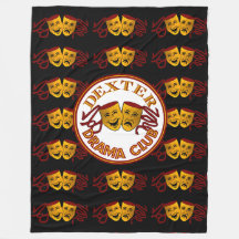 Dexter Drama Large Fleece Black met tragische mask