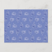 Dexter en Mandark Atomic Pattern Briefkaart (Voorkant)
