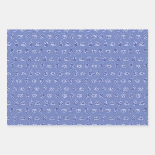 Dexter en Mandark Atomic Pattern Inpakpapier Vel (Voorkant)