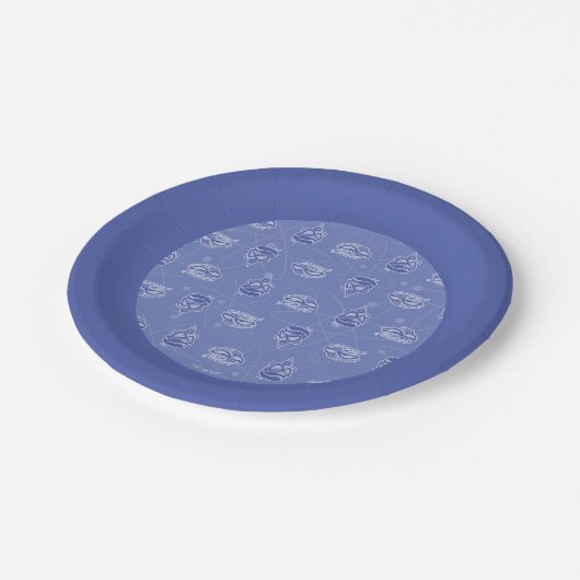 Dexter en Mandark Atomic Pattern Papieren Bordje (Gekanteld)