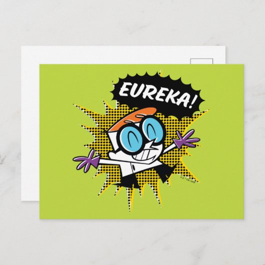 Dexter "Eureka!" Halftone Callout Grafisch Briefkaart (Voorkant / Achterkant)