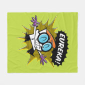 Dexter "Eureka!" Halftone Callout Grafisch Fleece Deken (Voorkant (Horizontaal))