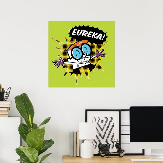 Dexter "Eureka!" Halftone Callout Grafisch Poster (Thuiskantoor)