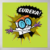 Dexter "Eureka!" Halftone Callout Grafisch Poster (Voorkant)