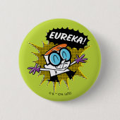 Dexter "Eureka!" Halftone Callout Grafisch Ronde Button 5,7 Cm (Voorkant)