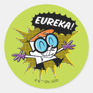 Dexter "Eureka!" Halftone Callout Grafisch Ronde Sticker