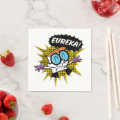Dexter "Eureka!" Halftone Callout Grafisch Servet (Insitu)
