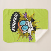 Dexter "Eureka!" Halftone Callout Grafisch Sherpa Deken (Voorkant (horizontaal))