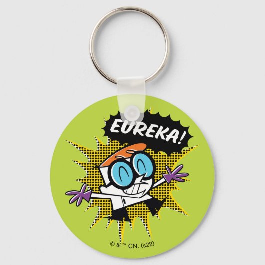 Dexter "Eureka!" Halftone Callout Grafisch Sleutelhanger (Voorkant)
