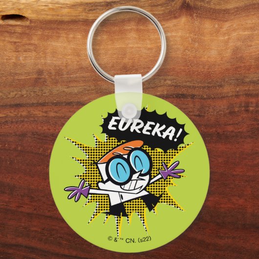 Dexter "Eureka!" Halftone Callout Grafisch Sleutelhanger (Voorkant)