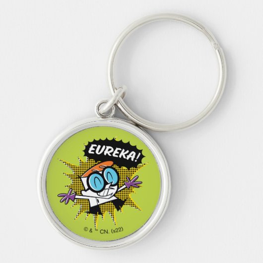 Dexter "Eureka!" Halftone Callout Grafisch Sleutelhanger (Voorkant)