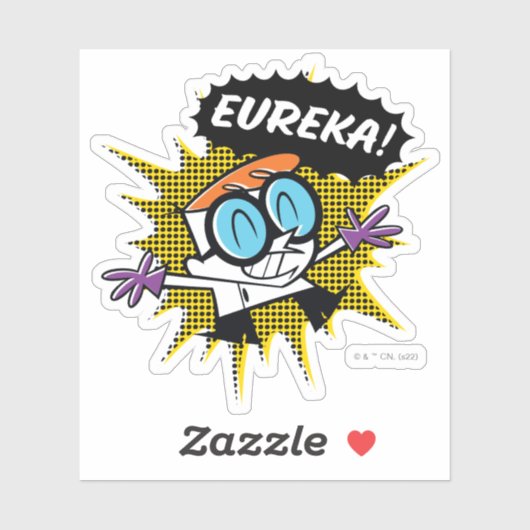 Dexter "Eureka!" Halftone Callout Grafisch Sticker (Vel)