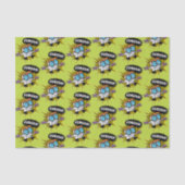 Dexter "Eureka!" Halftone Callout Grafisch Tissuepapier (Voorkant)