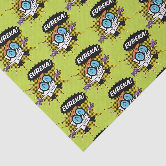 Dexter "Eureka!" Halftone Callout Grafisch Tissuepapier (Detail)