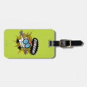 Dexter "Eureka!" Halftone Callout Graphic Bagagelabel (Voorkant horizontaal)