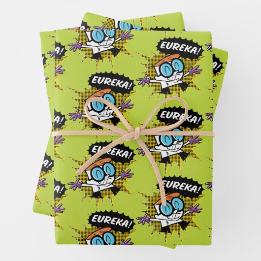 Dexter "Eureka!" Halftone Callout Graphic Inpakpapier Vel (In situ)