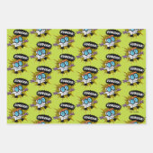 Dexter "Eureka!" Halftone Callout Graphic Inpakpapier Vel (Voorkant)