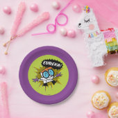 Dexter "Eureka!" Halftone Callout Graphic Papieren Bordje (Feest)