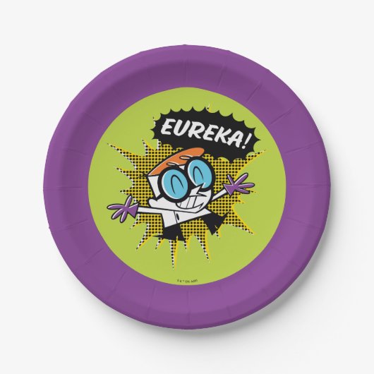 Dexter "Eureka!" Halftone Callout Graphic Papieren Bordje (Voorkant)