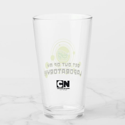 Dexter - ga uit mijn laboratorium!!! glas (Achterkant)