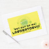 Dexter - ga uit mijn laboratorium!!! rechthoekige sticker (Envelop)