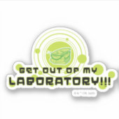 Dexter - ga uit mijn laboratorium!!! sticker (Voorkant)