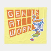 Dexter "Genius At Work" Fleece Deken (Voorkant (Horizontaal))