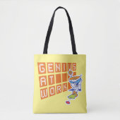 Dexter "Genius At Work" Tote Bag (Voorkant)