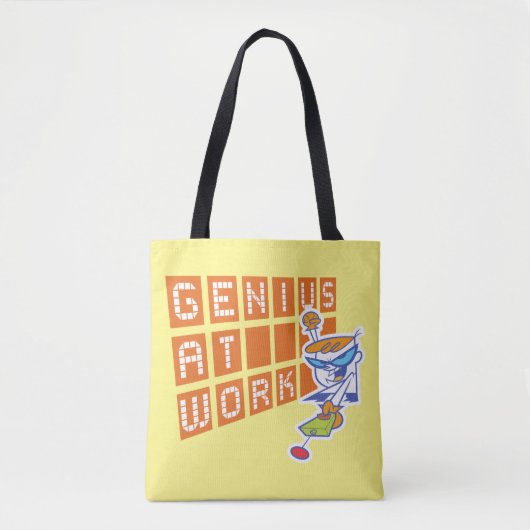 Dexter "Genius At Work" Tote Bag (Voorkant)