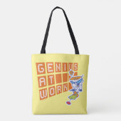 Dexter "Genius At Work" Tote Bag (Achterkant)