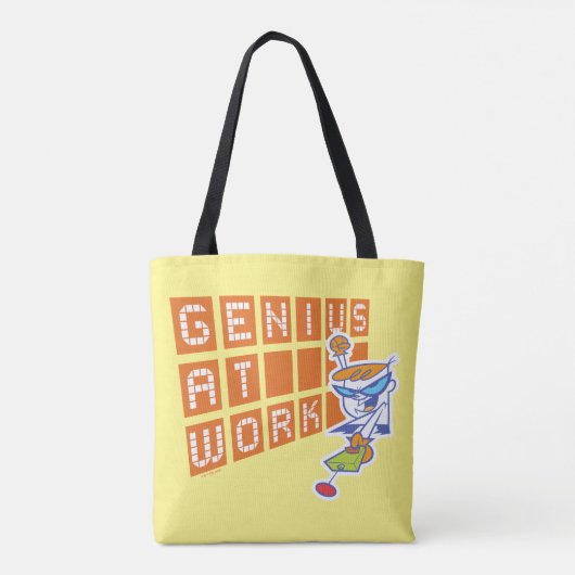 Dexter "Genius At Work" Tote Bag (Achterkant)