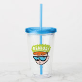 Dexter "Genius" Callout Graphic Acryl Drinkbeker (Voorkant)