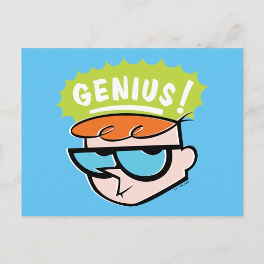 Dexter "Genius" Callout Graphic Briefkaart (Voorkant)