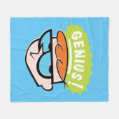 Dexter "Genius" Callout Graphic Fleece Deken (Voorkant (Horizontaal))