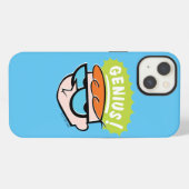 Dexter "Genius" Callout Graphic iPhone Hoesje (Achterkant horizontaal)