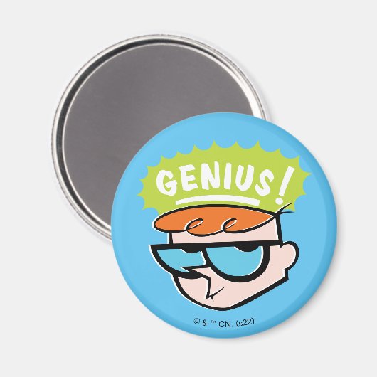 Dexter "Genius" Callout Graphic Magneet (Voorkant / Achterkant)