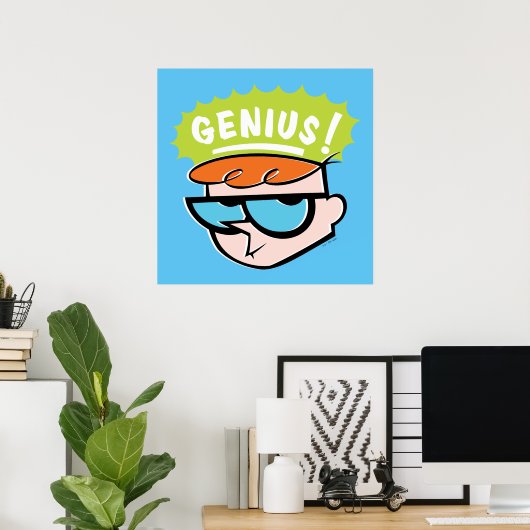 Dexter "Genius" Callout Graphic Poster (Thuiskantoor)