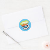 Dexter "Genius" Callout Graphic Ronde Sticker (Envelop)