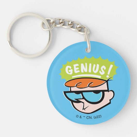 Dexter "Genius" Callout Graphic Sleutelhanger (Voorkant)